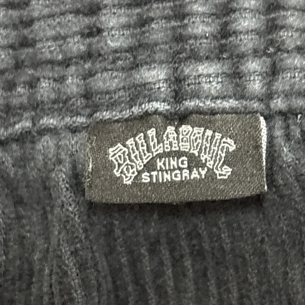 Billabong x King Stingray Black Wide Corduroy Cotton Drawstring Shorts - Large